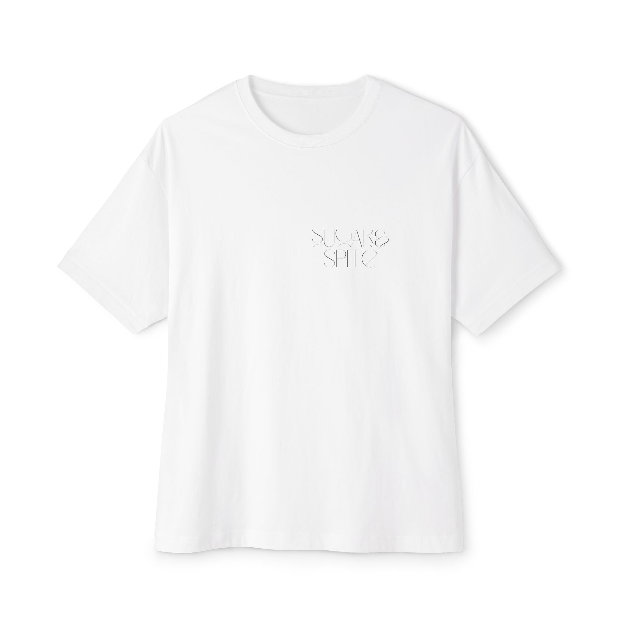 Sugar & Spite Double Skull Oversized Boxy Tee