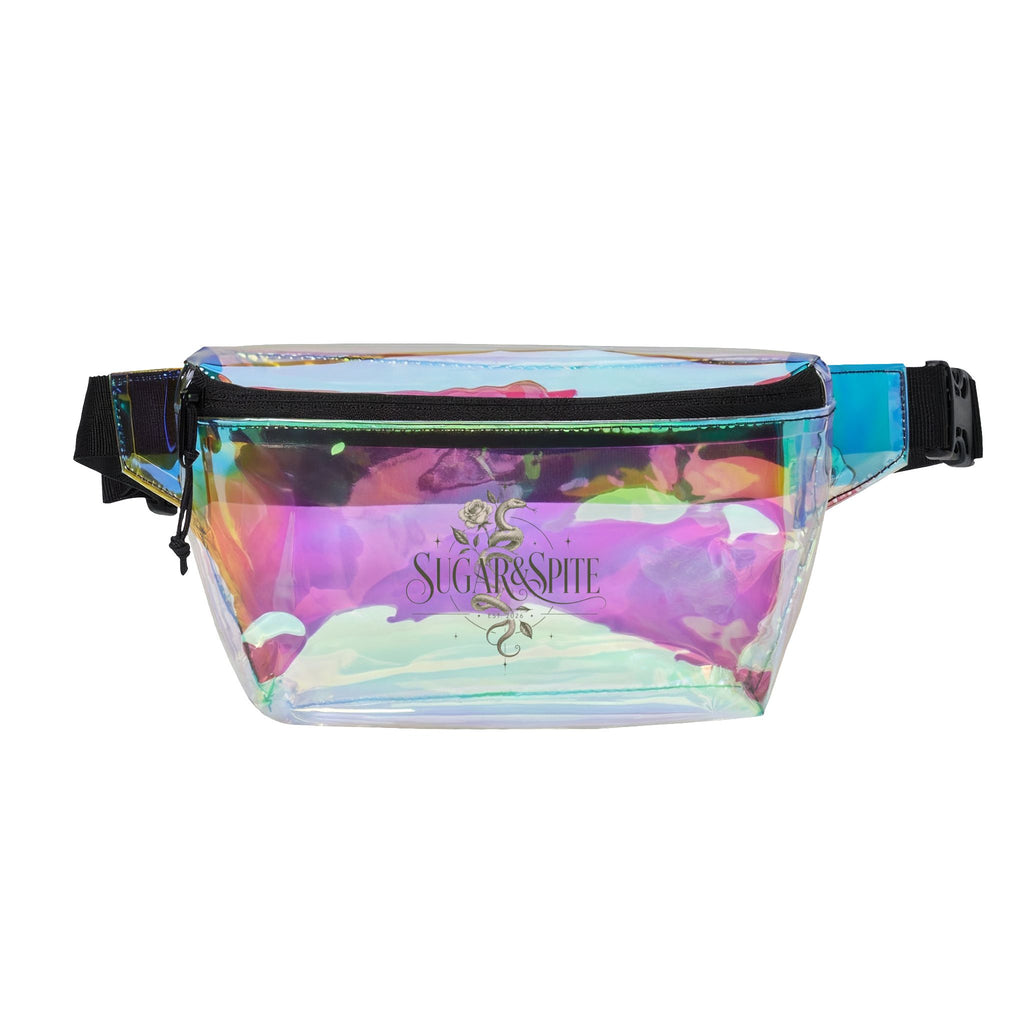 Transparent Fanny Pack — Clear Festival Waist Bag with Sugar & Spite Logo