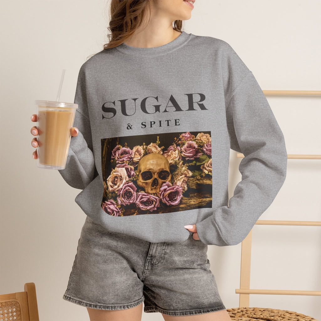 Sugar & Spite Skull Crewneck Sweatshirt