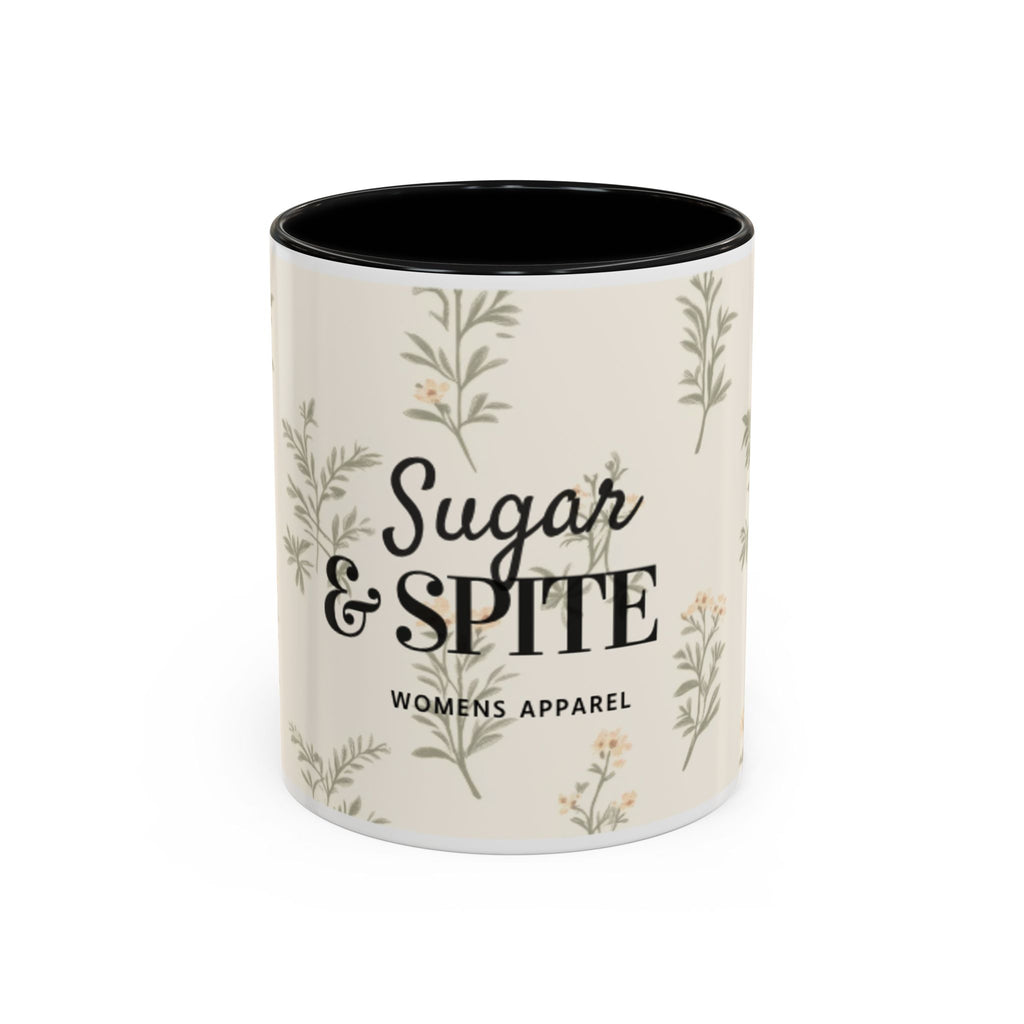 Sugar & Spite Floral Coffee Mug — Accent 11/15oz