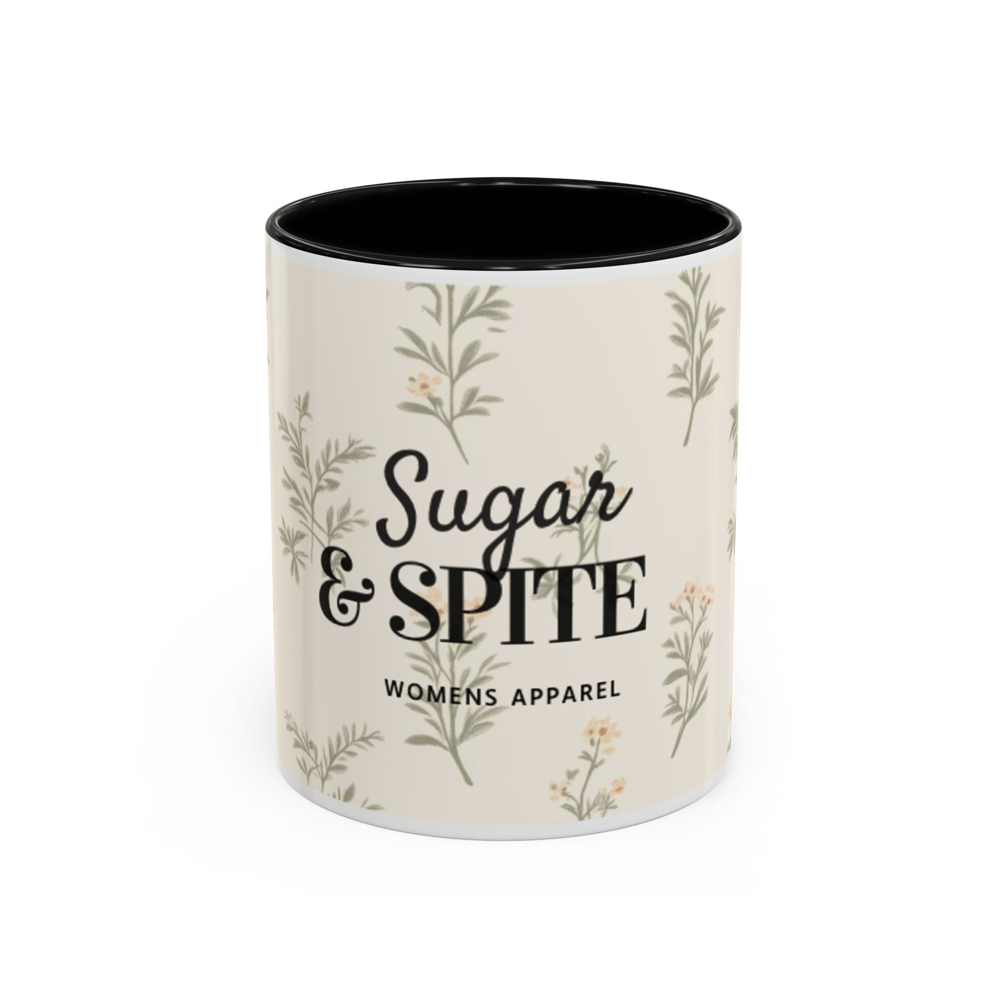 Sugar & Spite Floral Coffee Mug — Accent 11/15oz