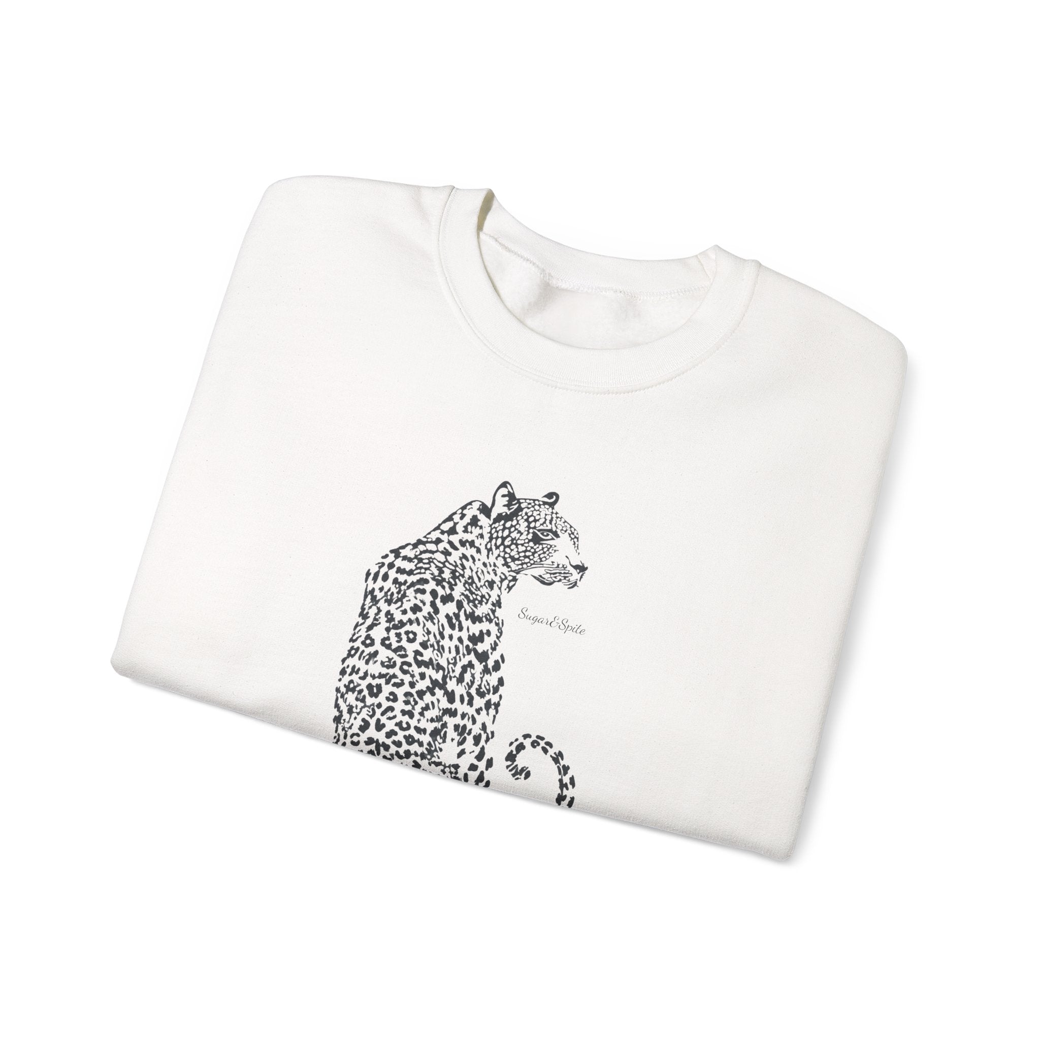 Leopard Sketch Crewneck Sweatshirt