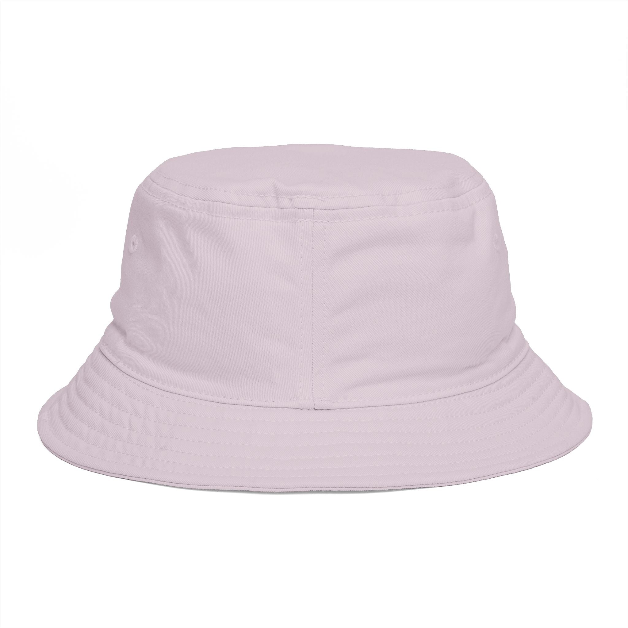 Bucket Hat — 'Sunrise Sprig' Floral Graphic Bucket Hat with Pink Bloom