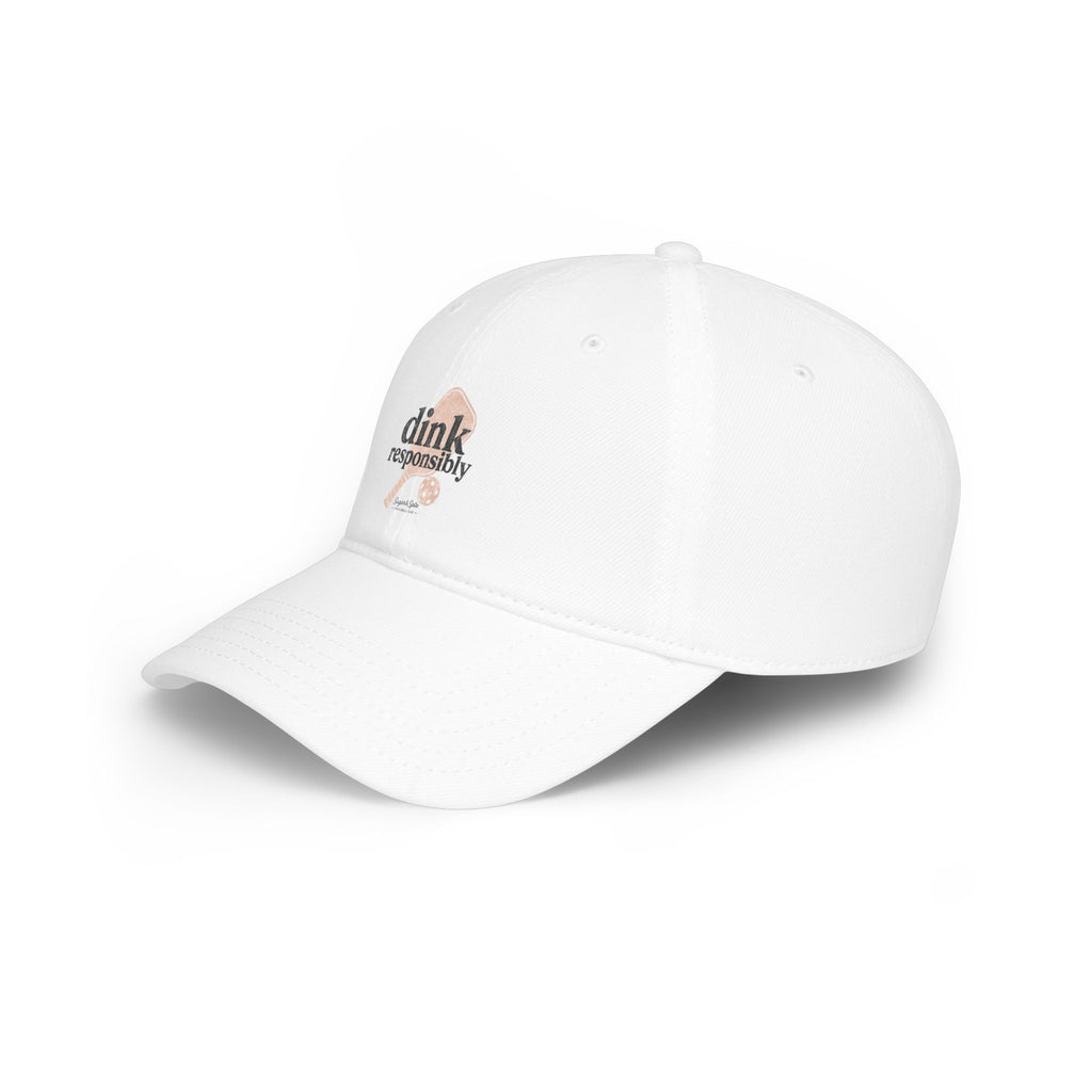 Low Profile Baseball Cap — "Dink Responsibly" Pickleball Hat