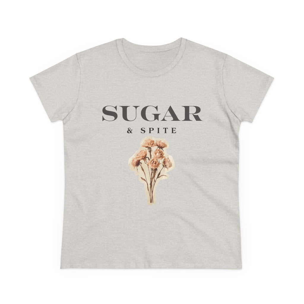 Sugar & Spite Floral Tee — Women's Cute Vintage Bouquet Shirt