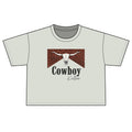 Cowboy Killer Leopard Skull Boxy Tee — Western Graphic Women’s Crop Shirt