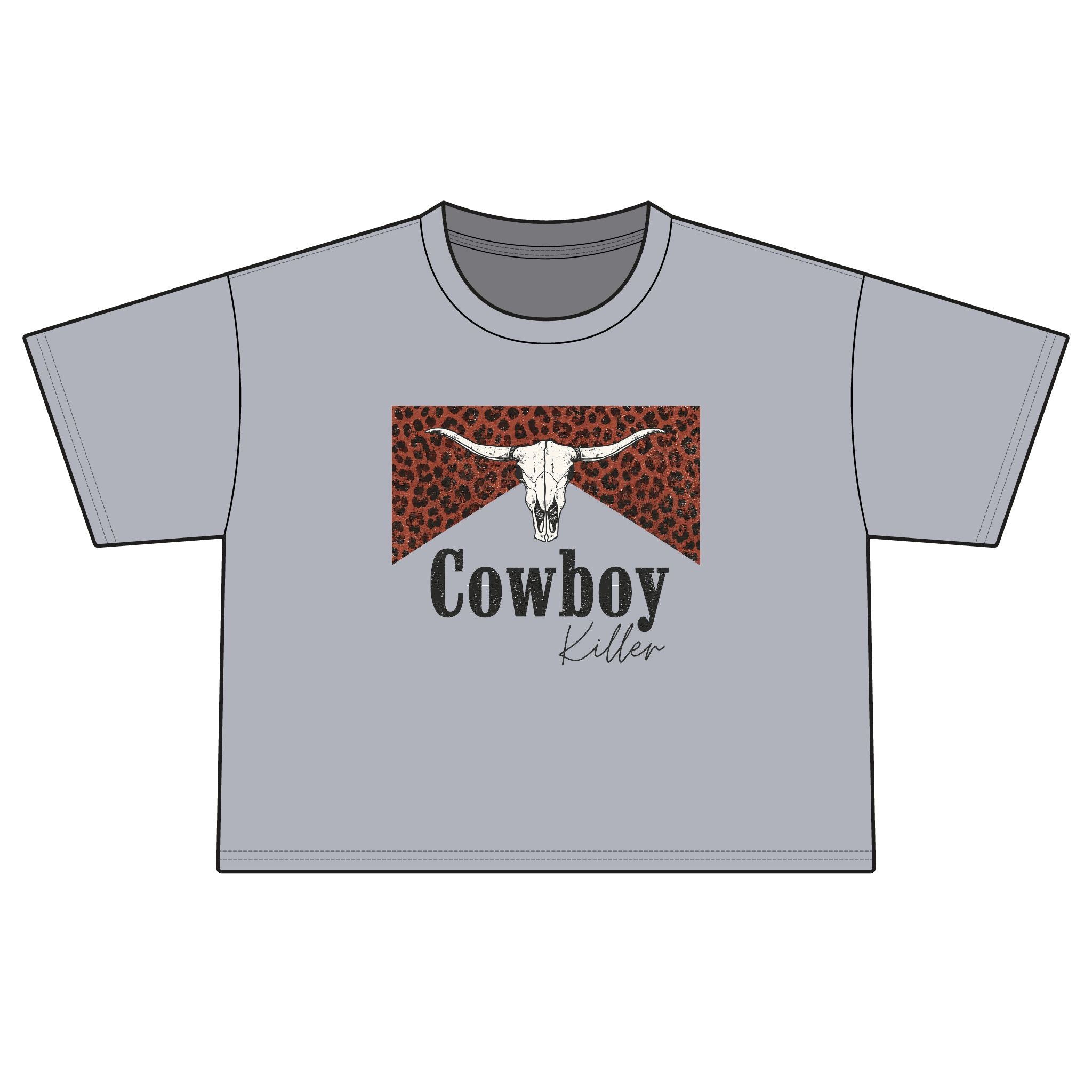 Cowboy Killer Leopard Boxy Tee