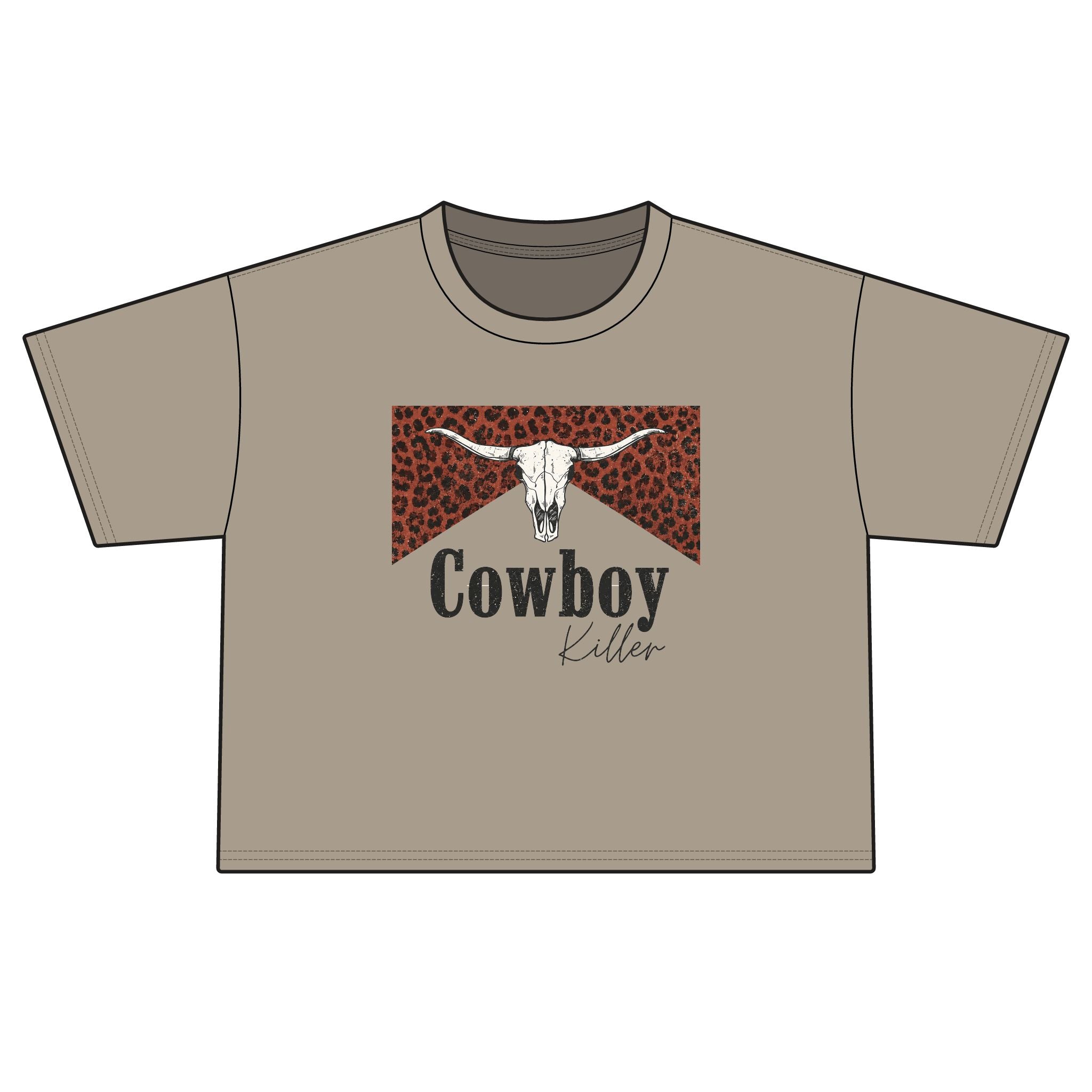 Cowboy Killer Leopard Boxy Tee