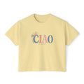 Ciao Boxy Tee — Vintage Palm Sun Women’s Boxy Tee