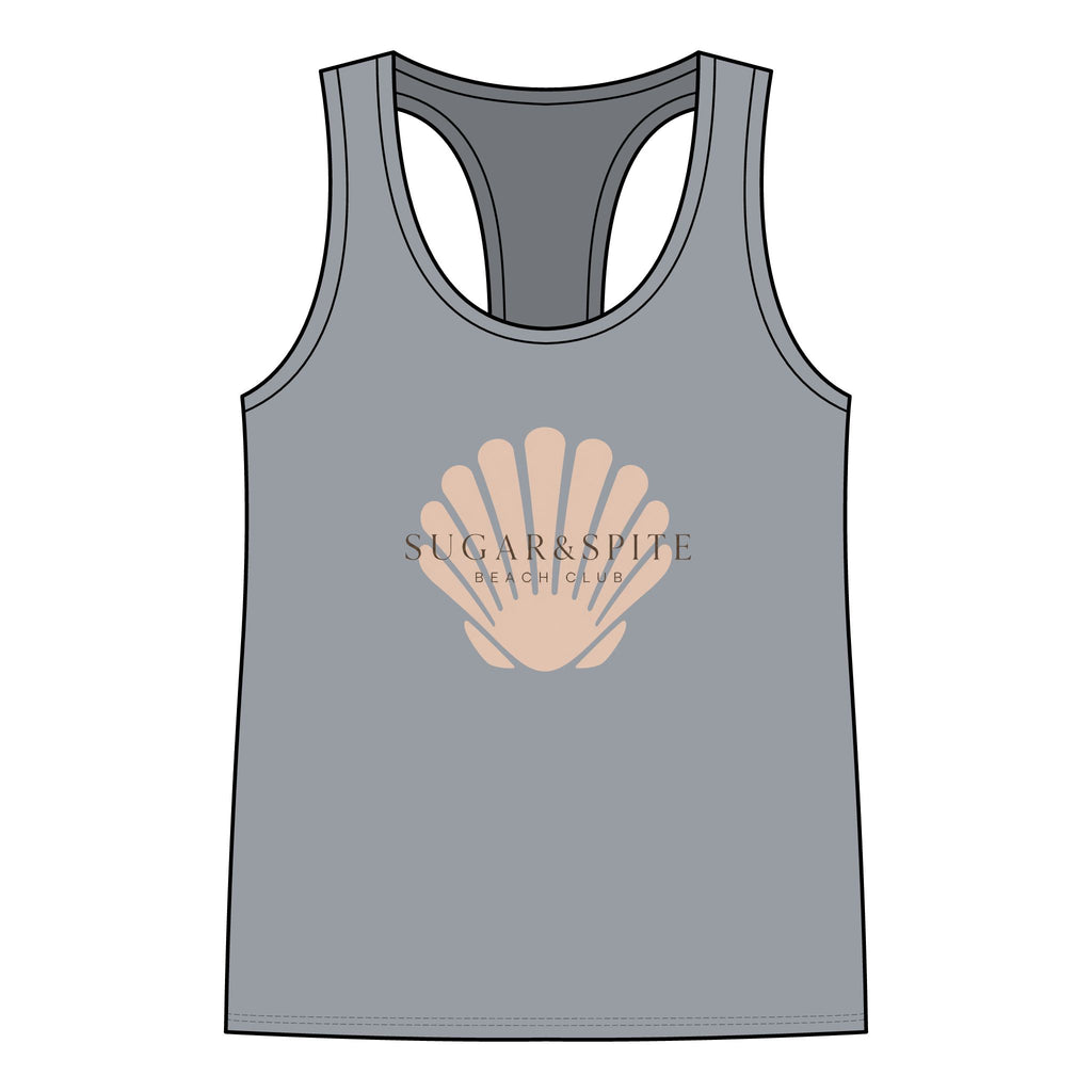 'Sugar & Spite' Seashell Racerback Tank Top