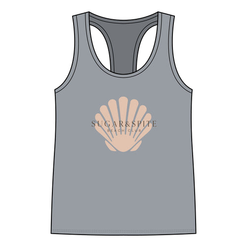 'Sugar & Spite' Seashell Racerback Tank Top