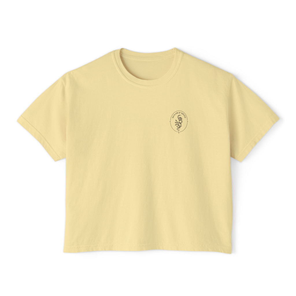 Summer Graphic Boxy Tee (Let's Take a Trip, Ciao)