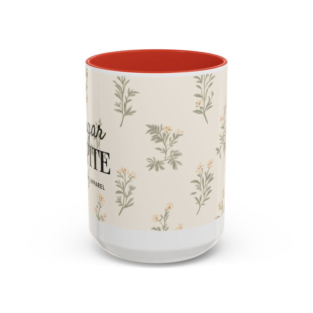 Sugar & Spite Floral Coffee Mug — Accent 11/15oz
