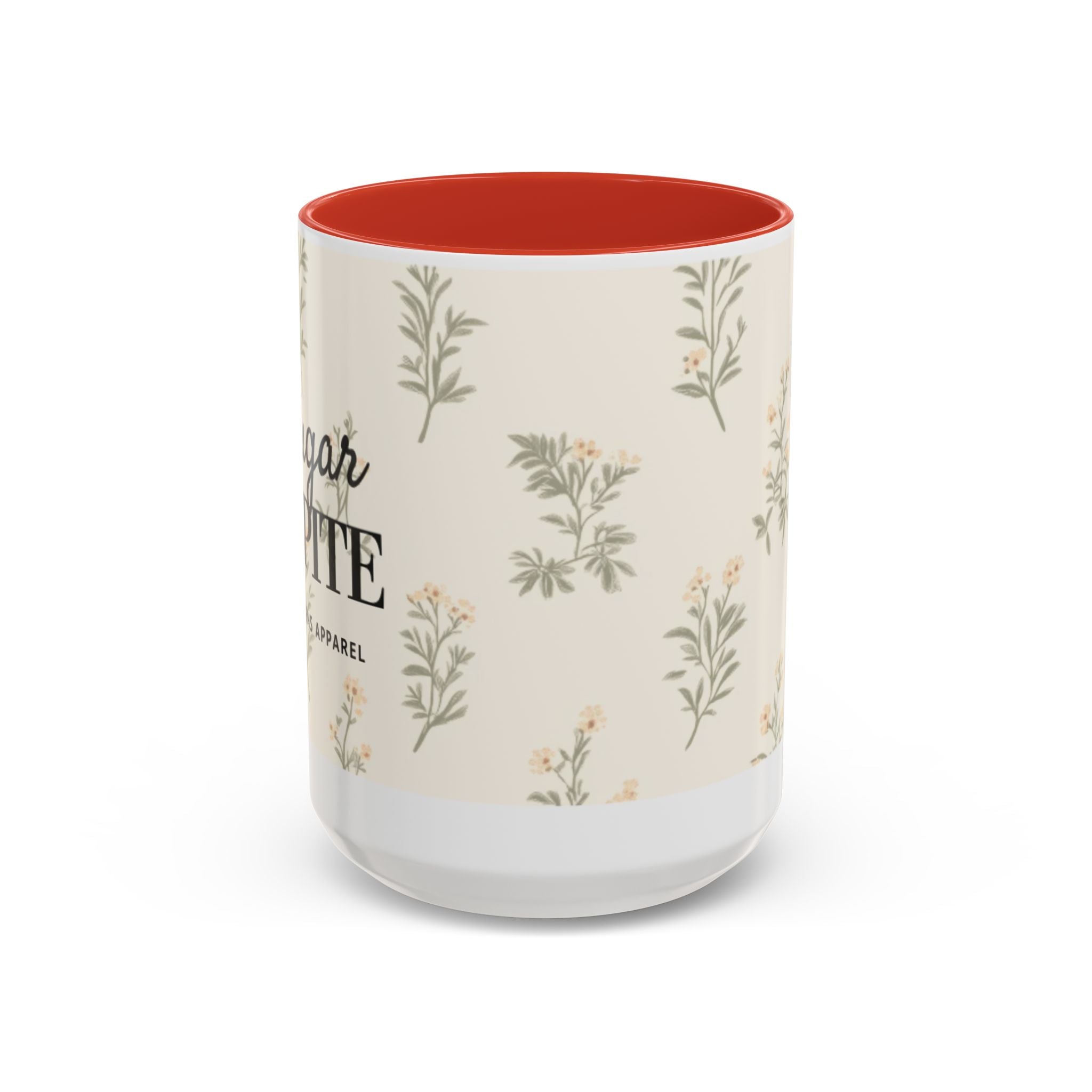 Sugar & Spite Floral Coffee Mug — Accent 11/15oz