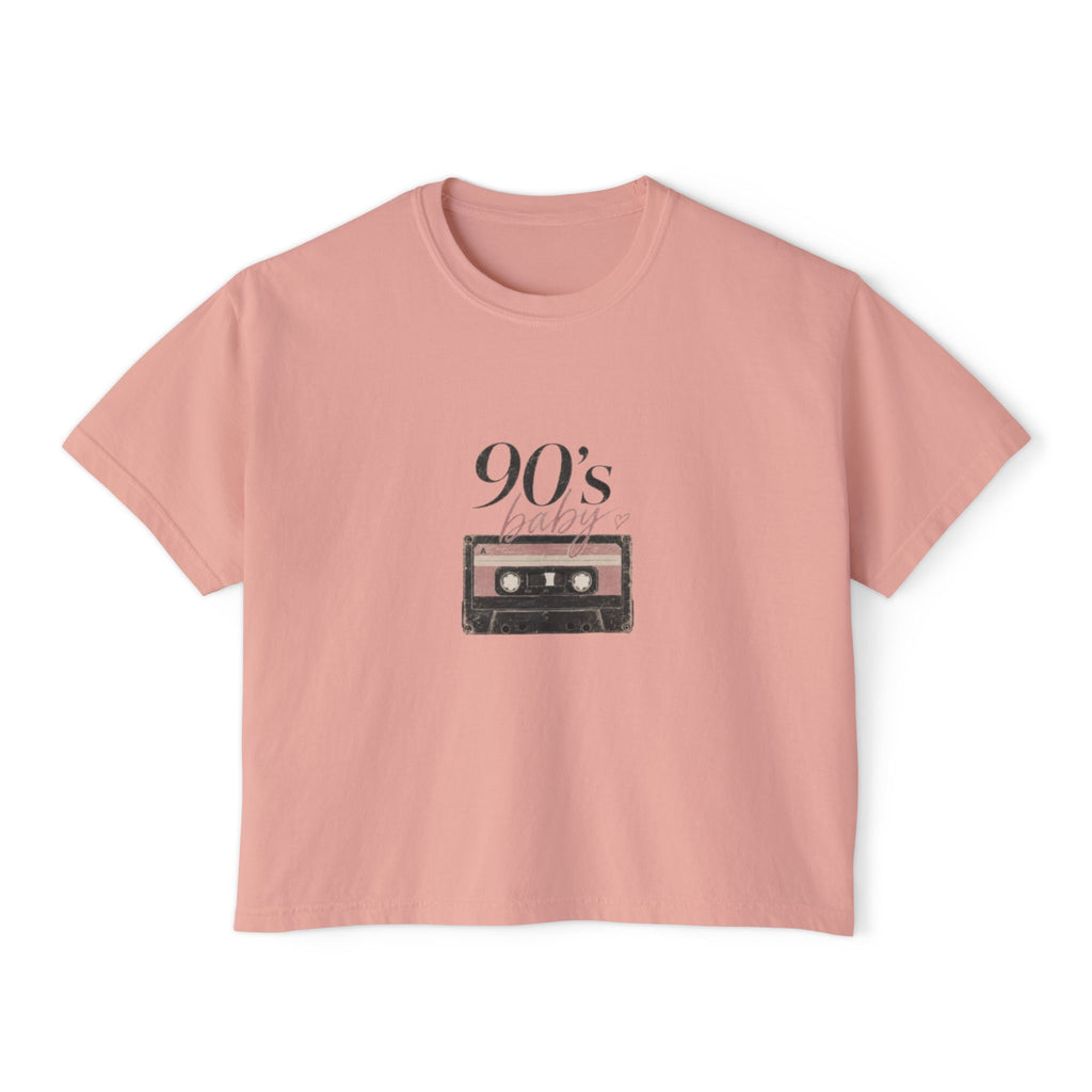 90's Baby Cassette Boxy Tee — Women’s Vintage Retro T-Shirt