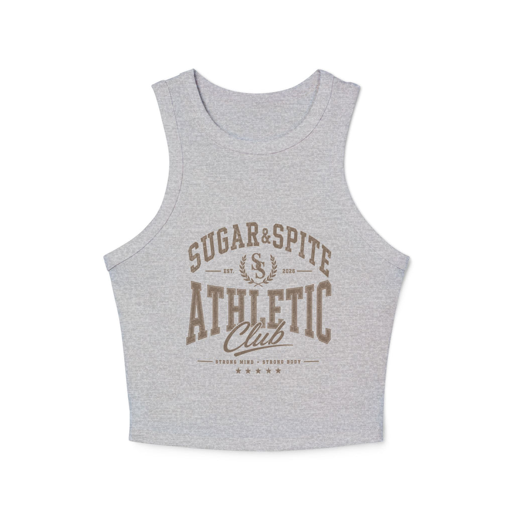 Athletic Tank Top — Sugar & Spite Athletic Club Ribbed Racer Tank