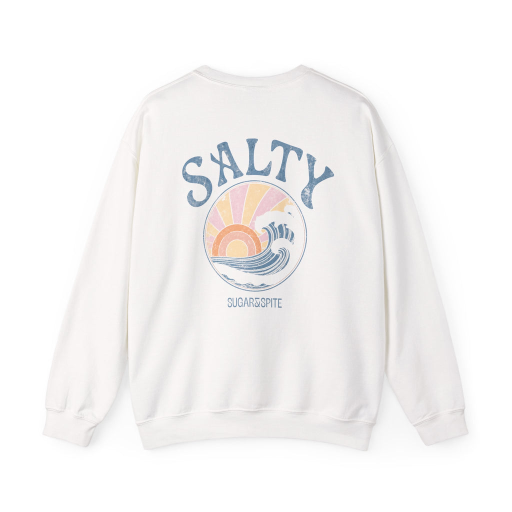 Salty Sunset Wave Crewneck Sweatshirt