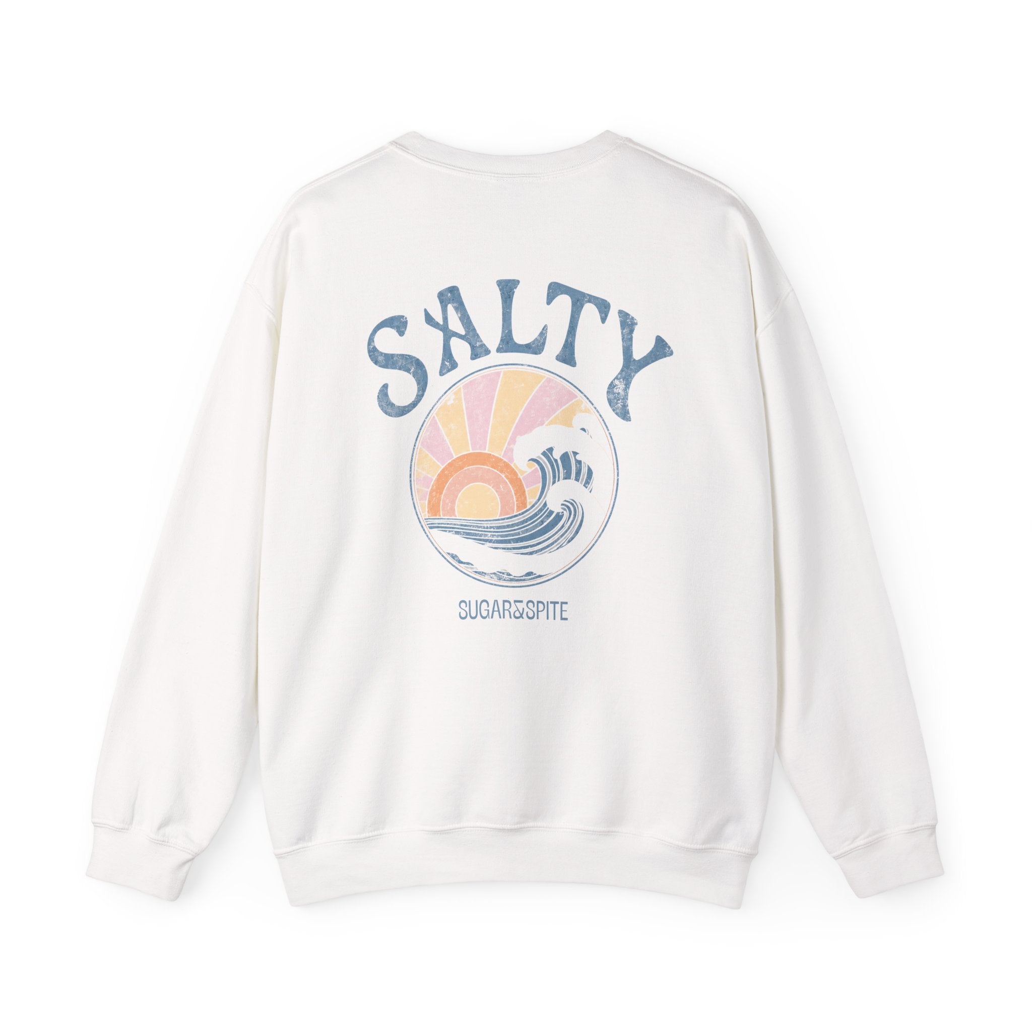Salty Sunset Wave Crewneck Sweatshirt