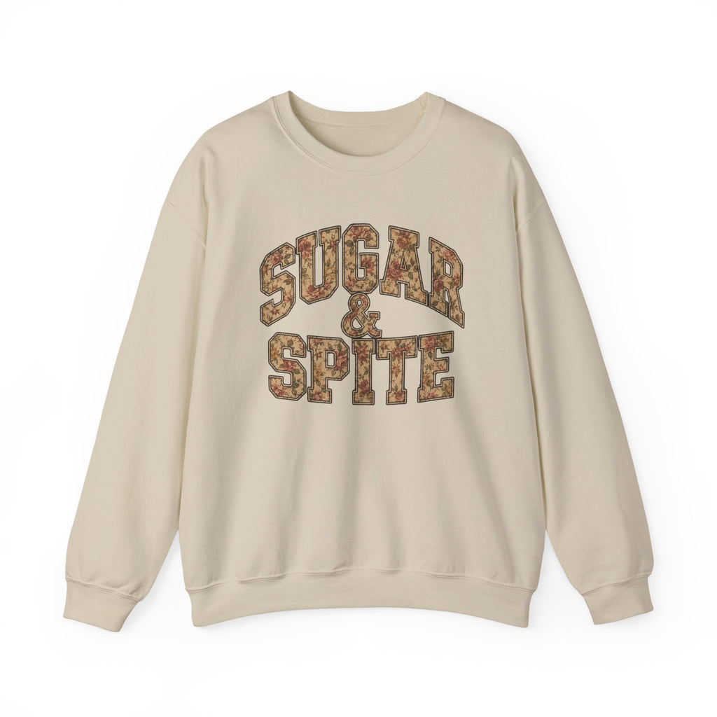 Sugar & Spite Vintage Floral Crewneck Sweatshirt