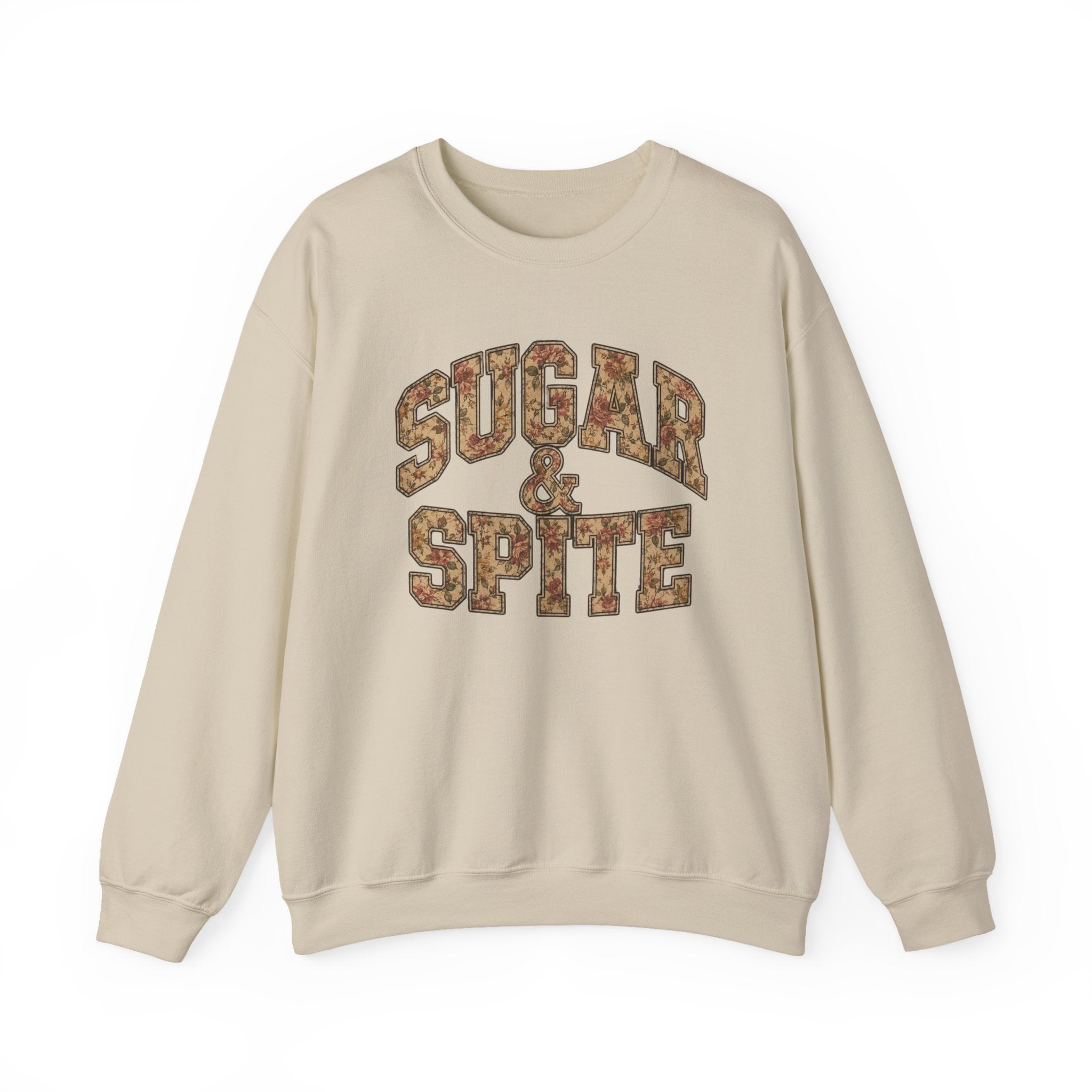 Sugar & Spite Vintage Floral Crewneck Sweatshirt