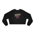 Women's Cropped Sugar&Spite Lips and Star Fleece Pullover
