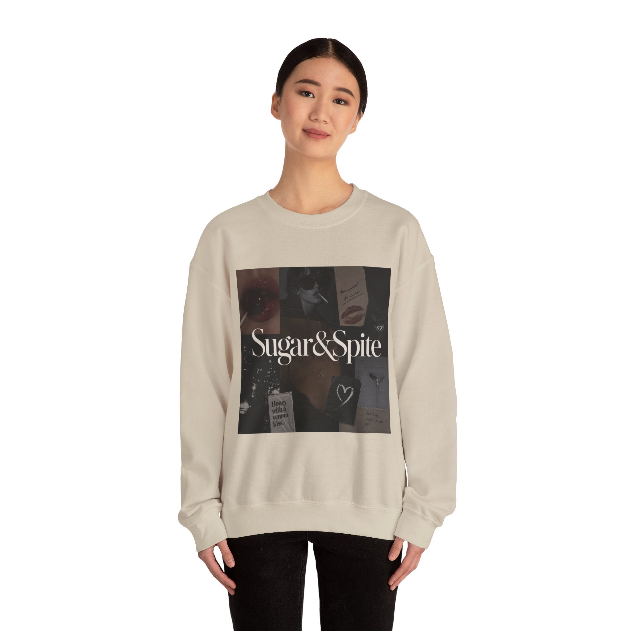 Sugar & Spice Graphic Sweatshirt — Vintage Collage Crewneck