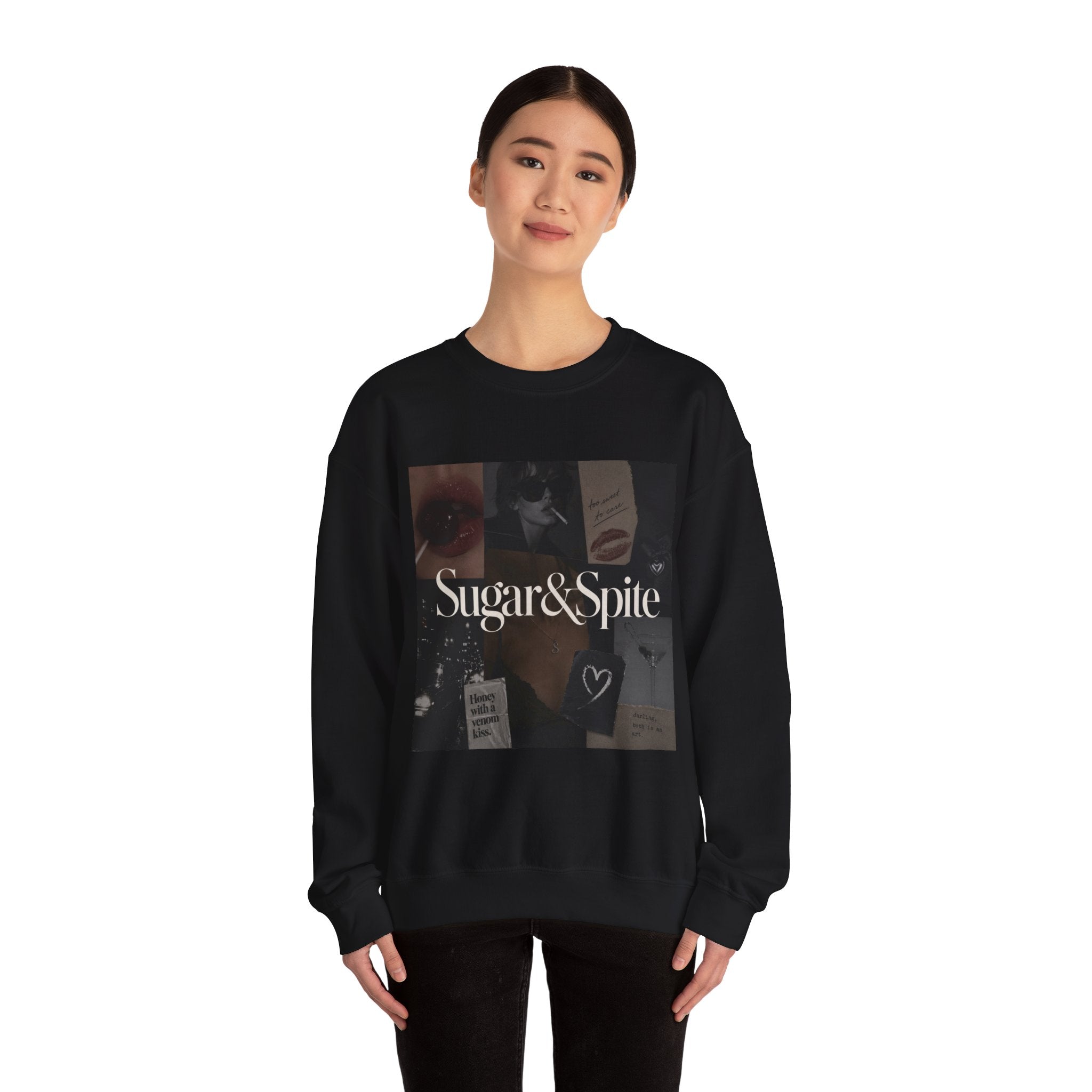 Sugar & Spice Graphic Sweatshirt — Vintage Collage Crewneck