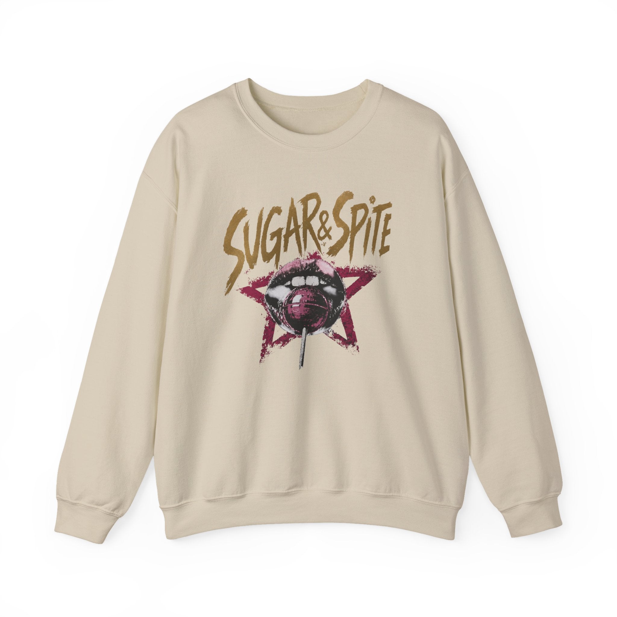 Sugar&Spite Lips and Pop Crewneck Sweatshirt