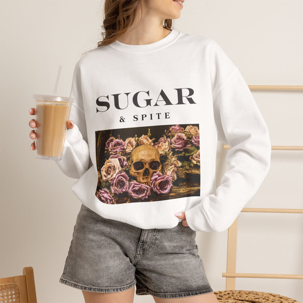 Sugar & Spite Skull Crewneck Sweatshirt