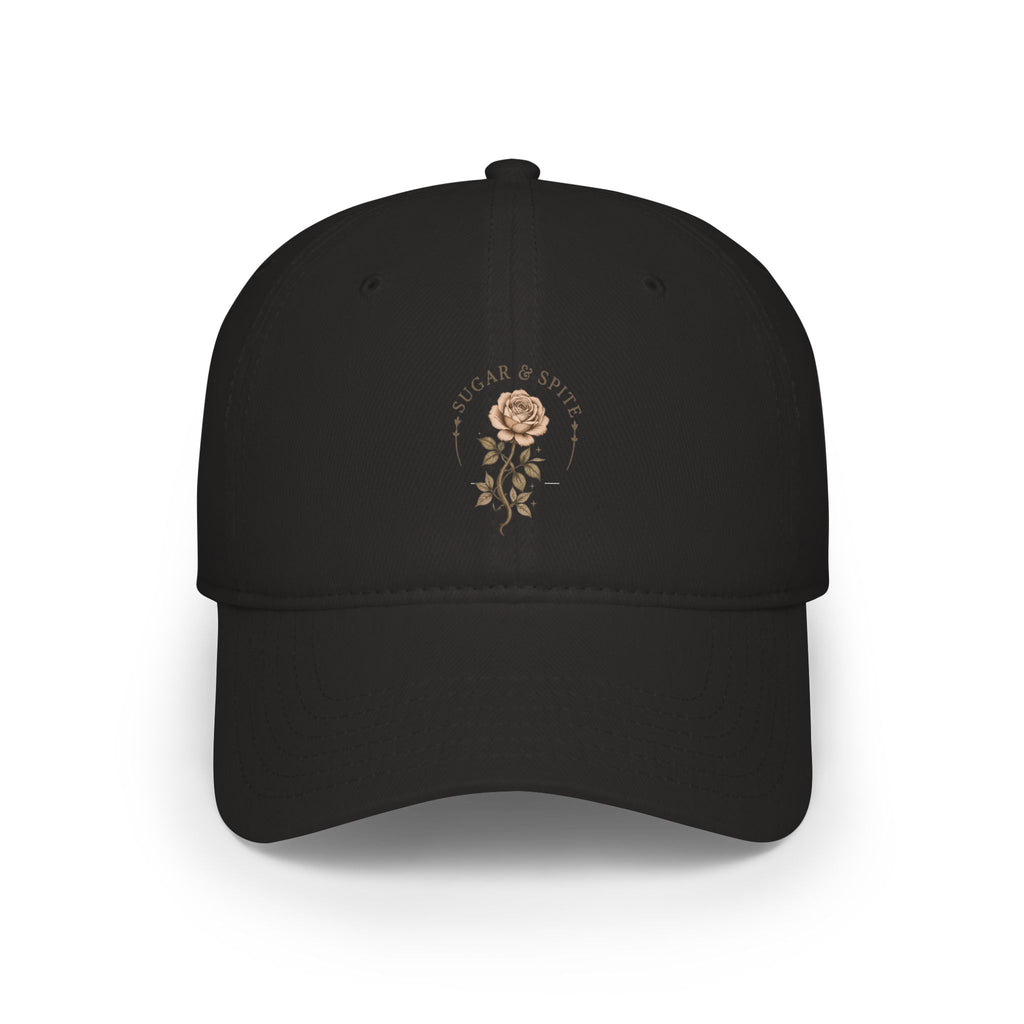 Floral Rose Low Profile Baseball Cap