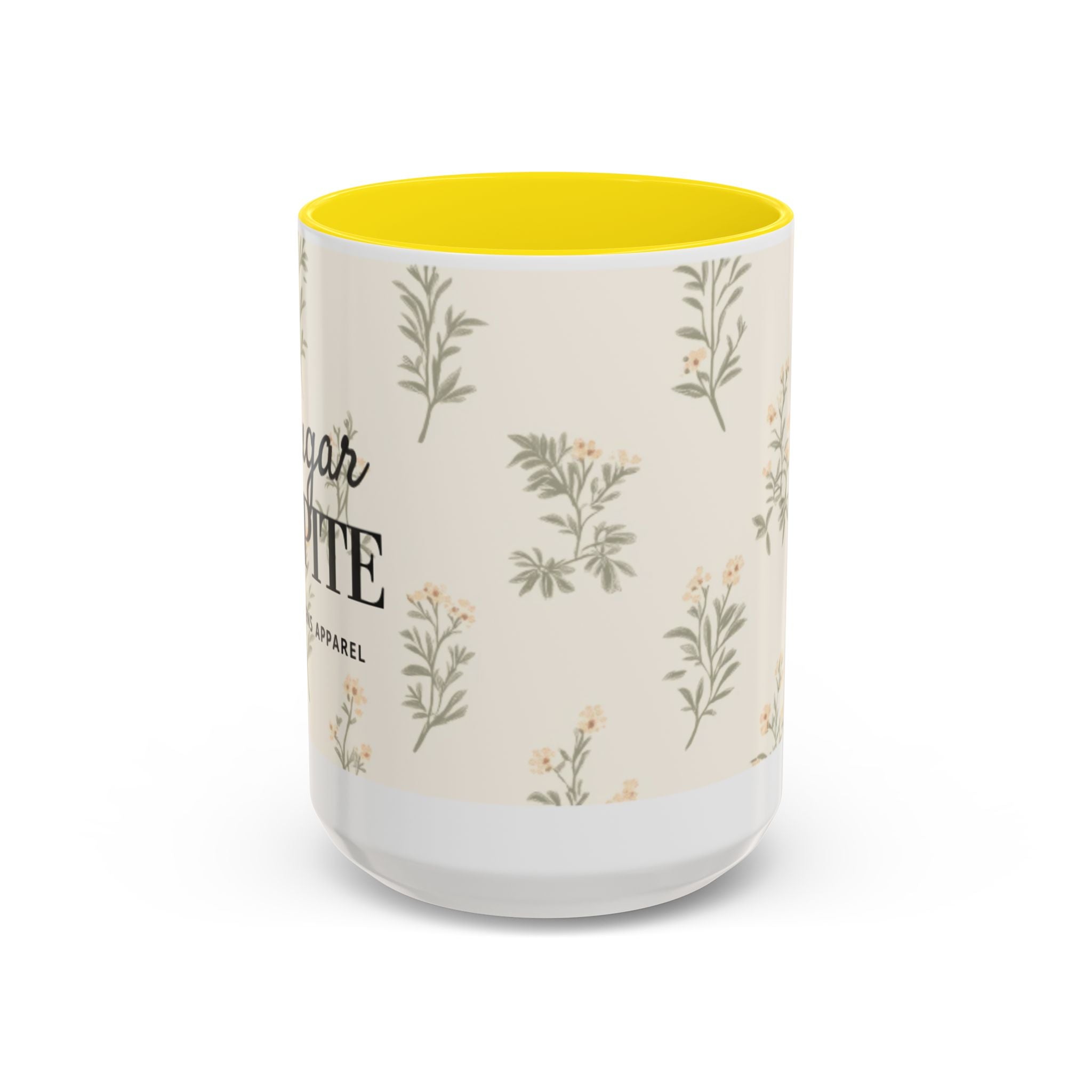 Sugar & Spite Floral Coffee Mug — Accent 11/15oz