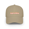Sugar & Spice Low Profile Baseball Cap — Retro Script Hat for Women, Cute Casual Accessory