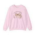 Sugar & Spite Bow Sweatshirt — Vintage Floral Crewneck