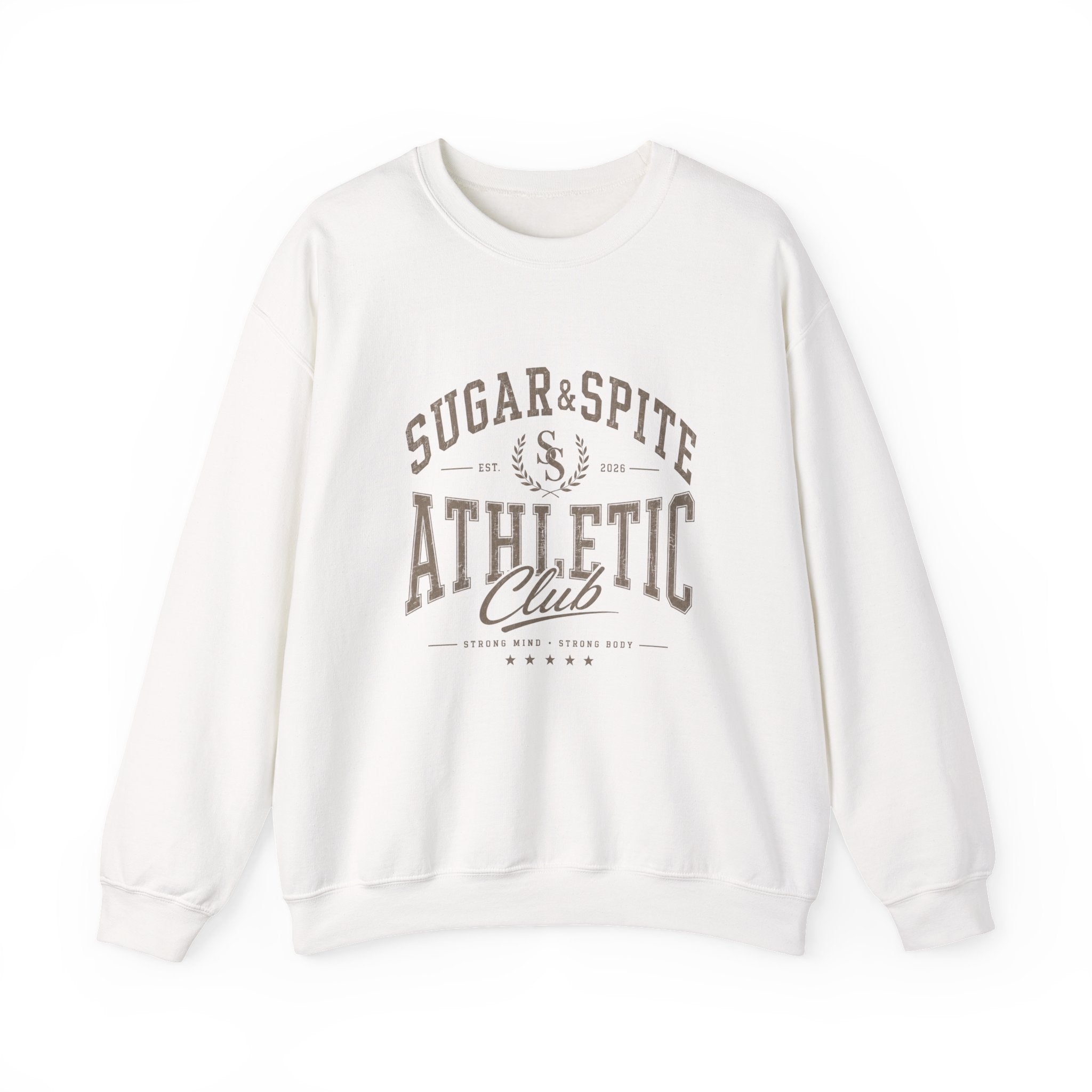Athletic Club Sweatshirt — "Sugar & Spite" Vintage Crewneck