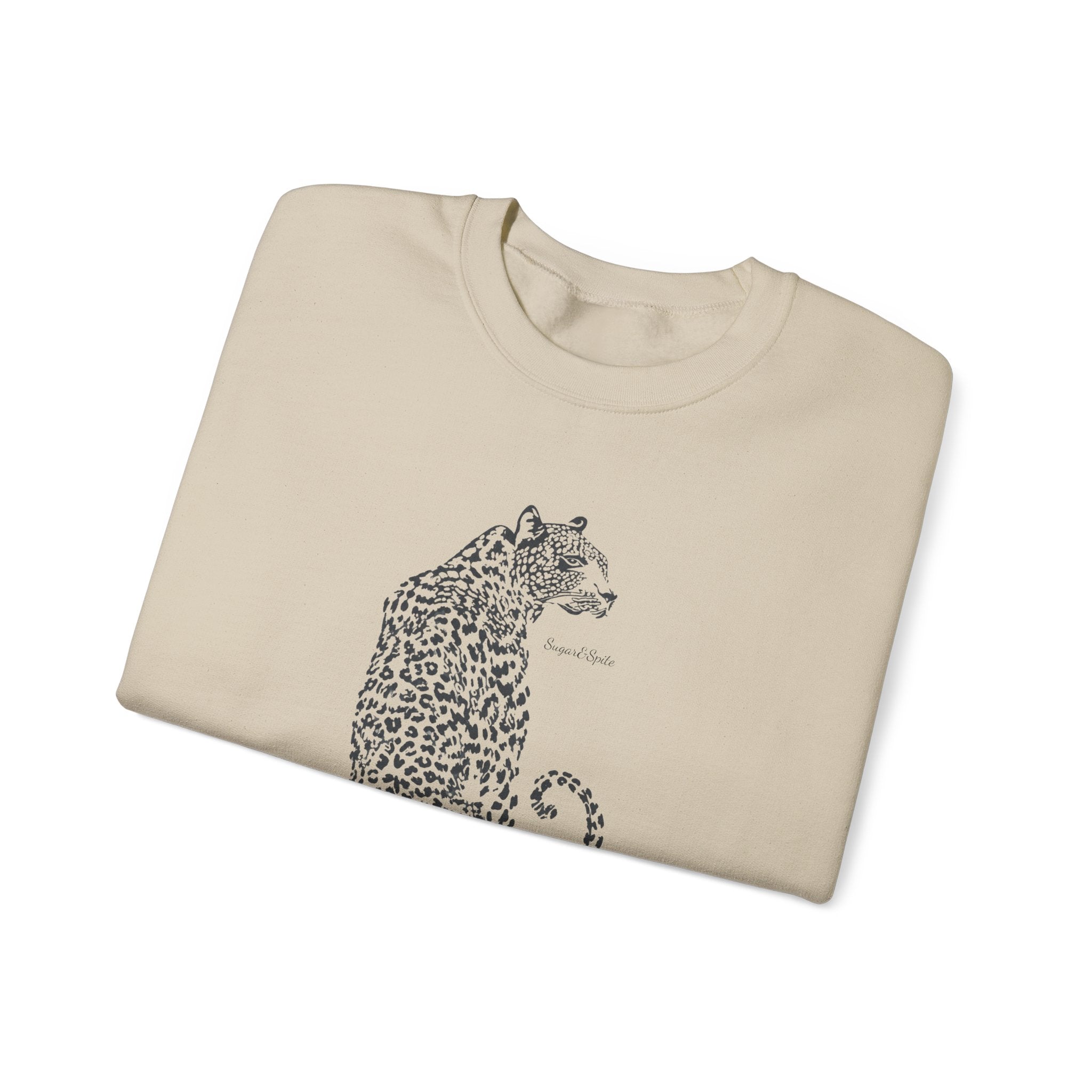 Leopard Sketch Crewneck Sweatshirt