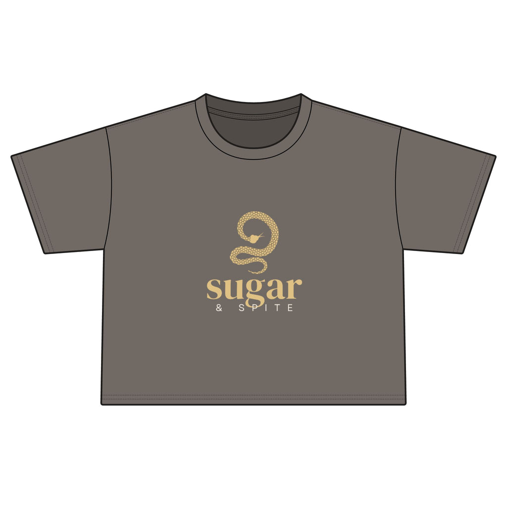 Sugar & Spite Snake Logo Tee | Boxy Crop T-Shirt