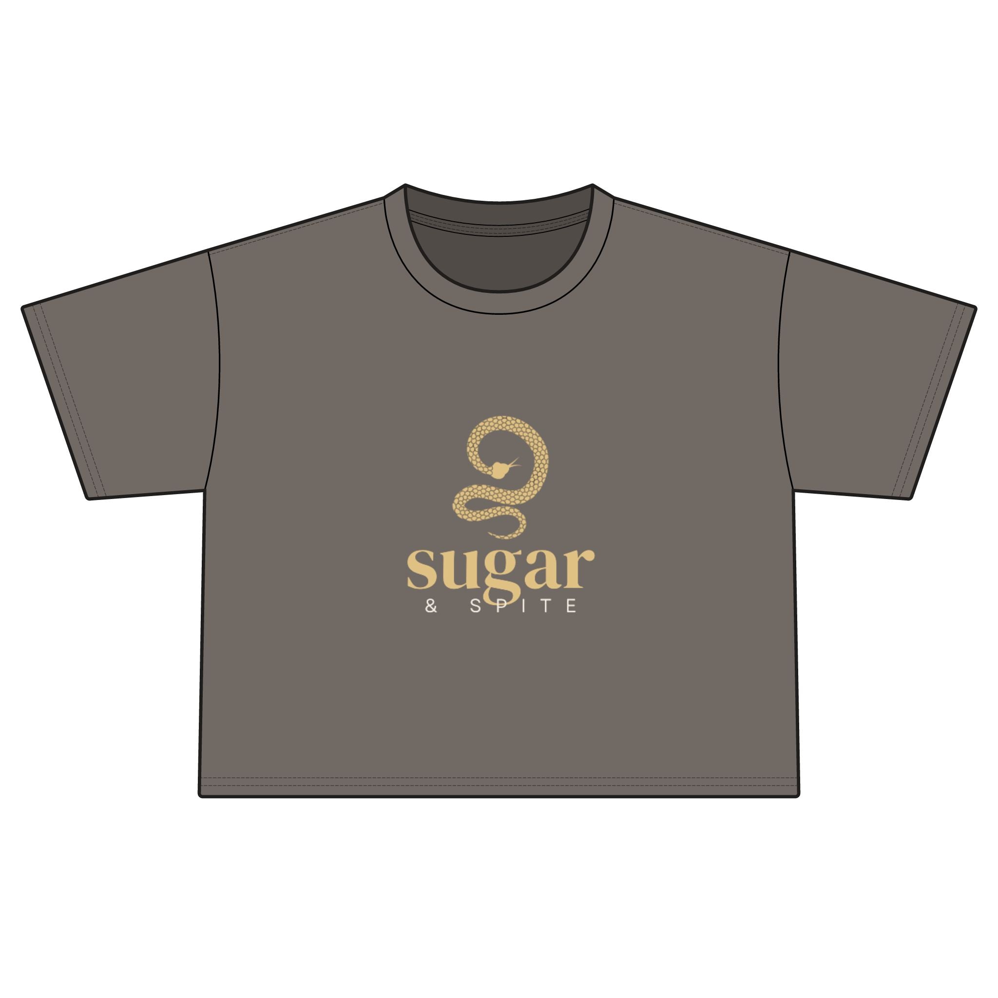 Sugar & Spite Snake Logo Tee | Boxy Crop T-Shirt