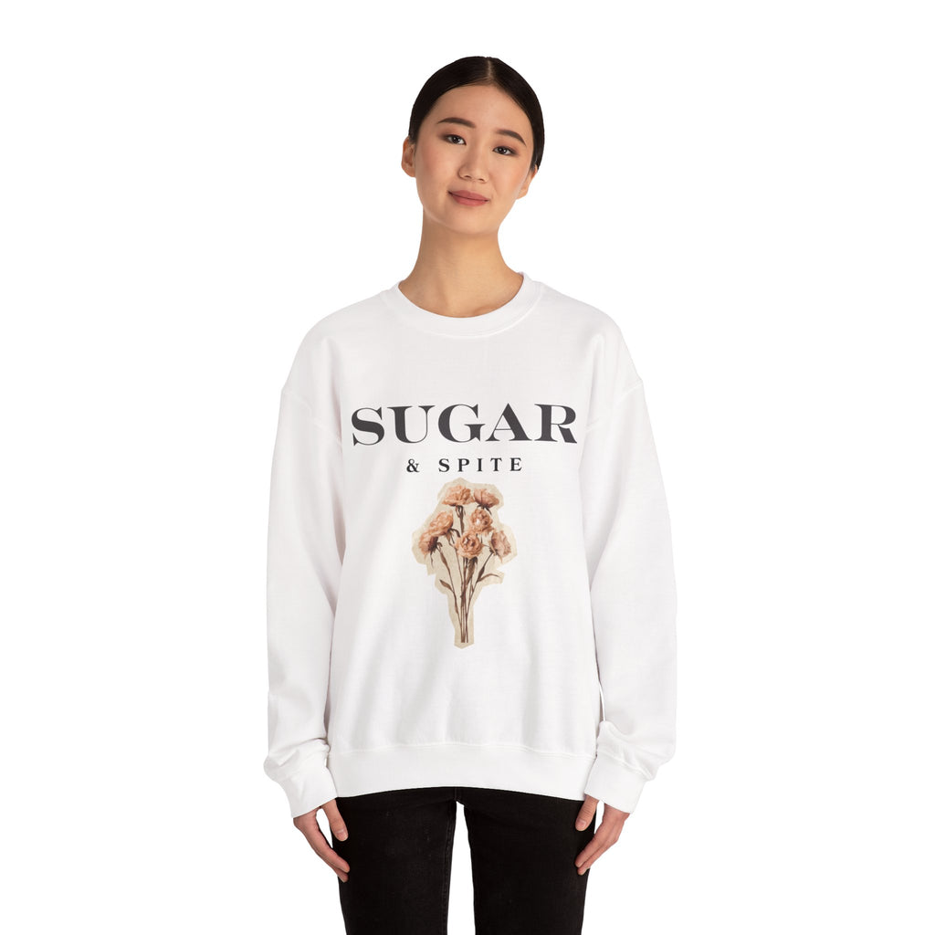 Sugar & Spite Floral Crewneck Sweatshirt