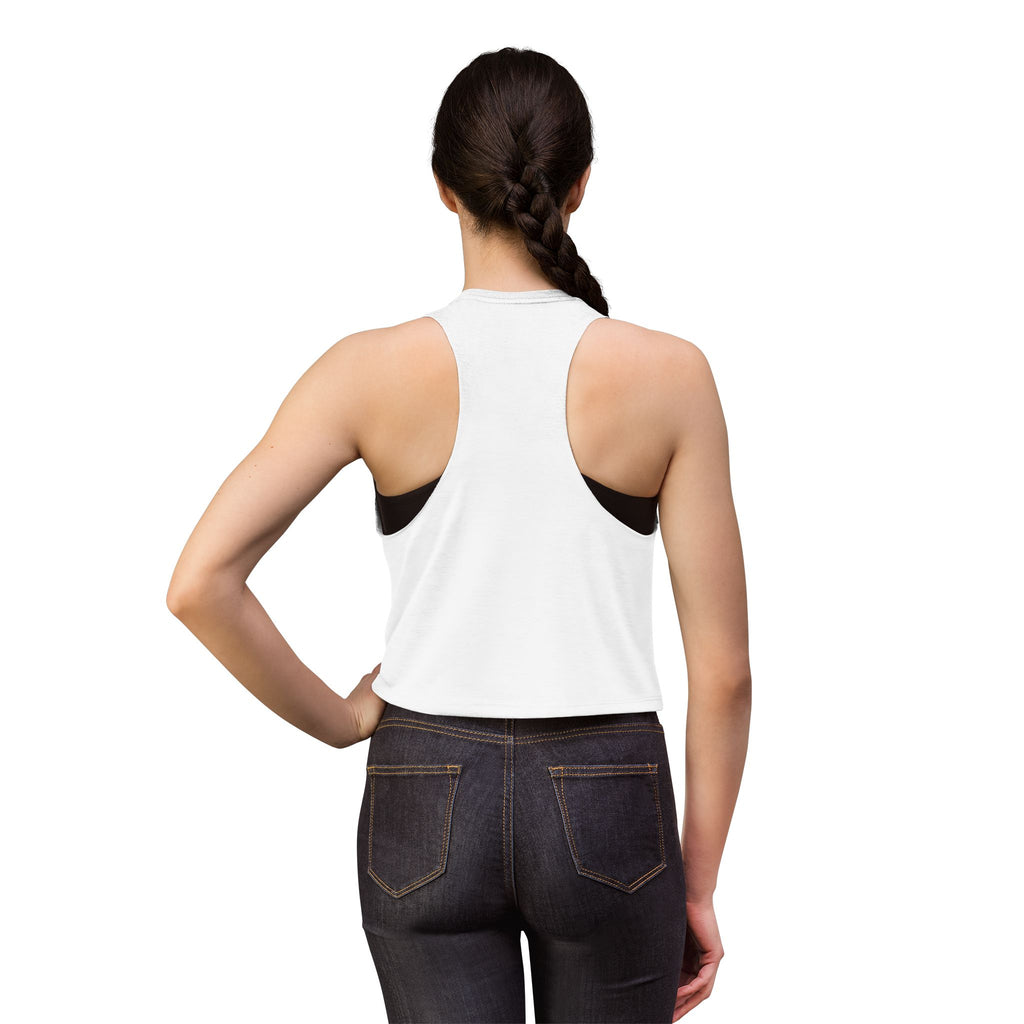 Built Different Crop Top — Women’s Fitness Tank with Barbell Graphic