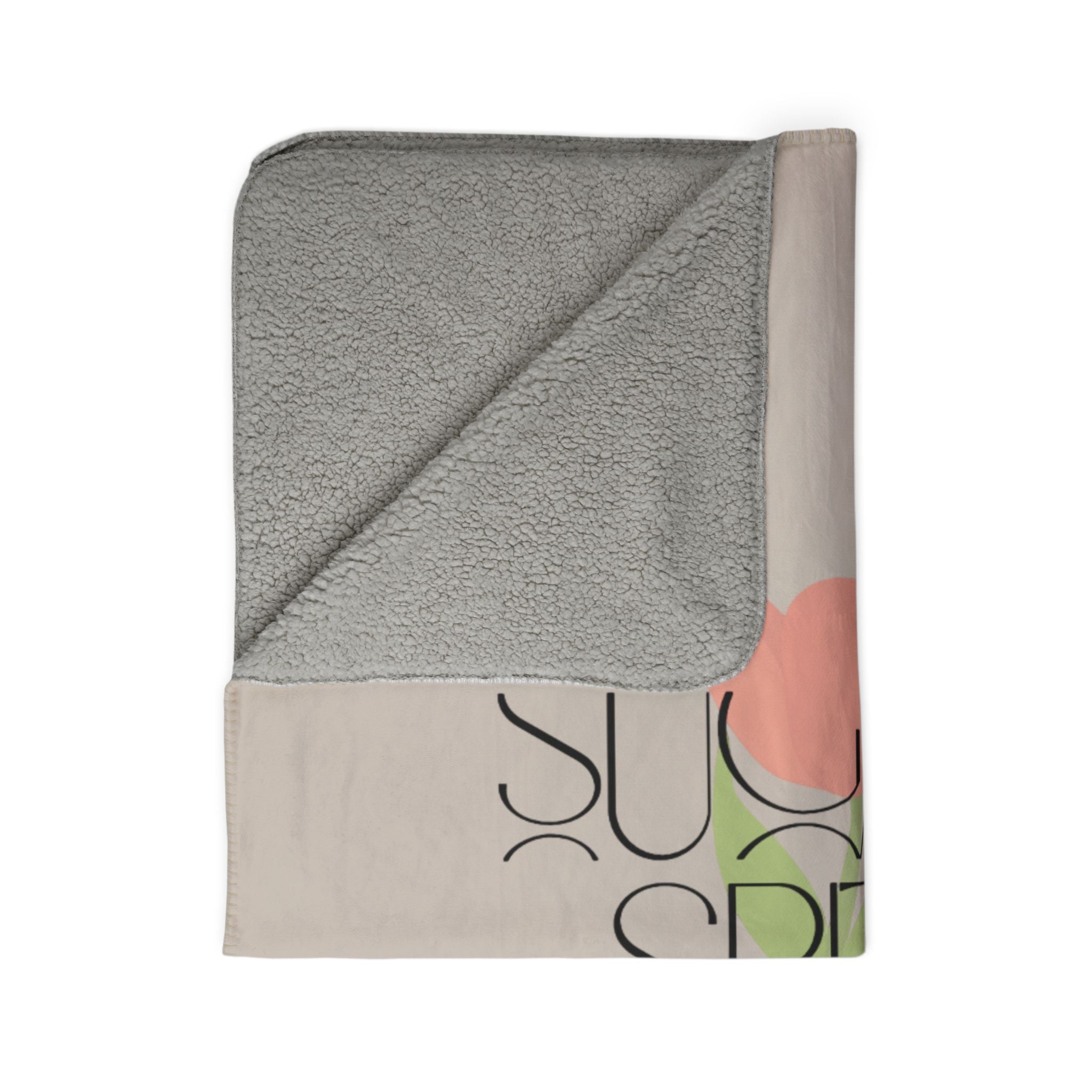 Sugar & Spite Floral Sherpa Blanket — Cozy Fleece Throw for Home, Gifts & Spring Decor
