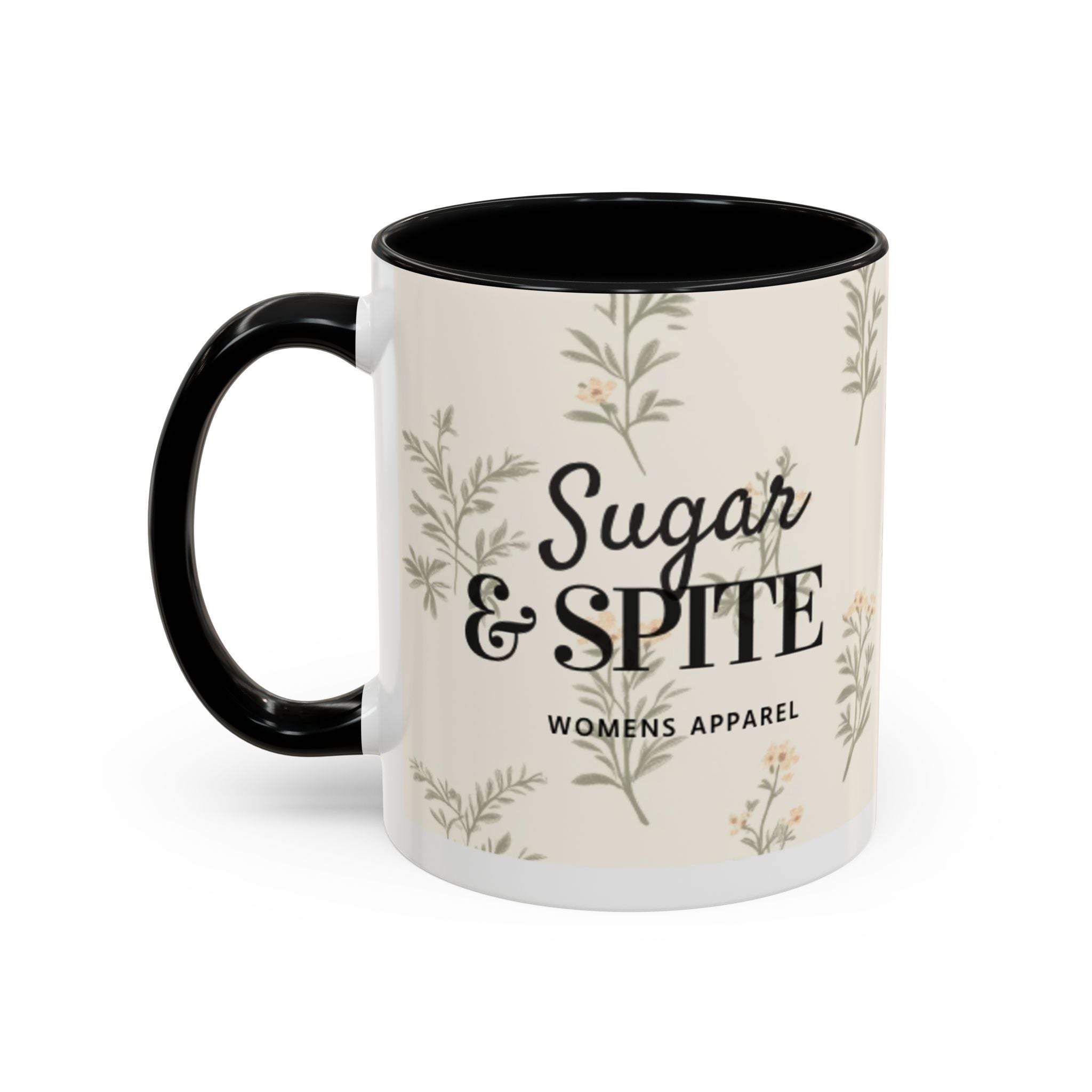 Sugar & Spite Floral Coffee Mug — Accent 11/15oz