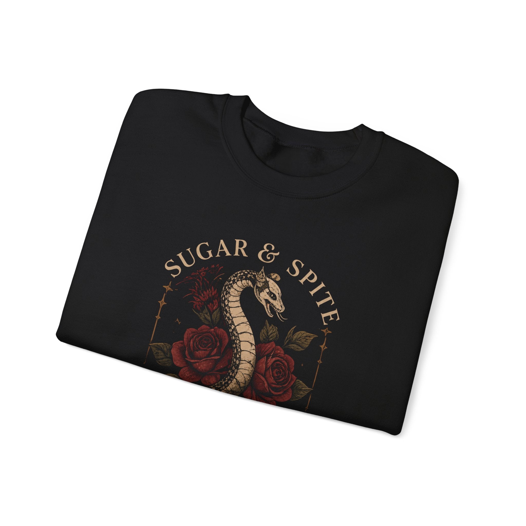 Sugar & Spite Snake Crewneck Sweatshirt – Gothic Rose Graphic Crewneck