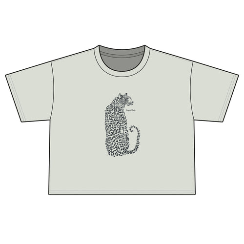 Boxy Women's Tee — Leopard Silhouette Graphic
