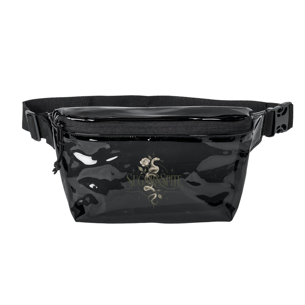 Transparent Fanny Pack — Clear Festival Waist Bag with Sugar & Spite Logo