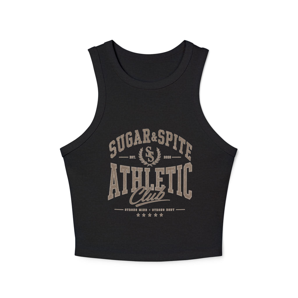 Athletic Tank Top — Sugar & Spite Athletic Club Ribbed Racer Tank