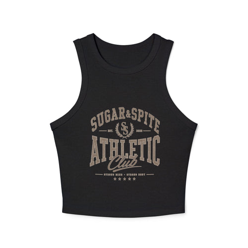 Athletic Tank Top — Sugar & Spite Athletic Club Ribbed Racer Tank