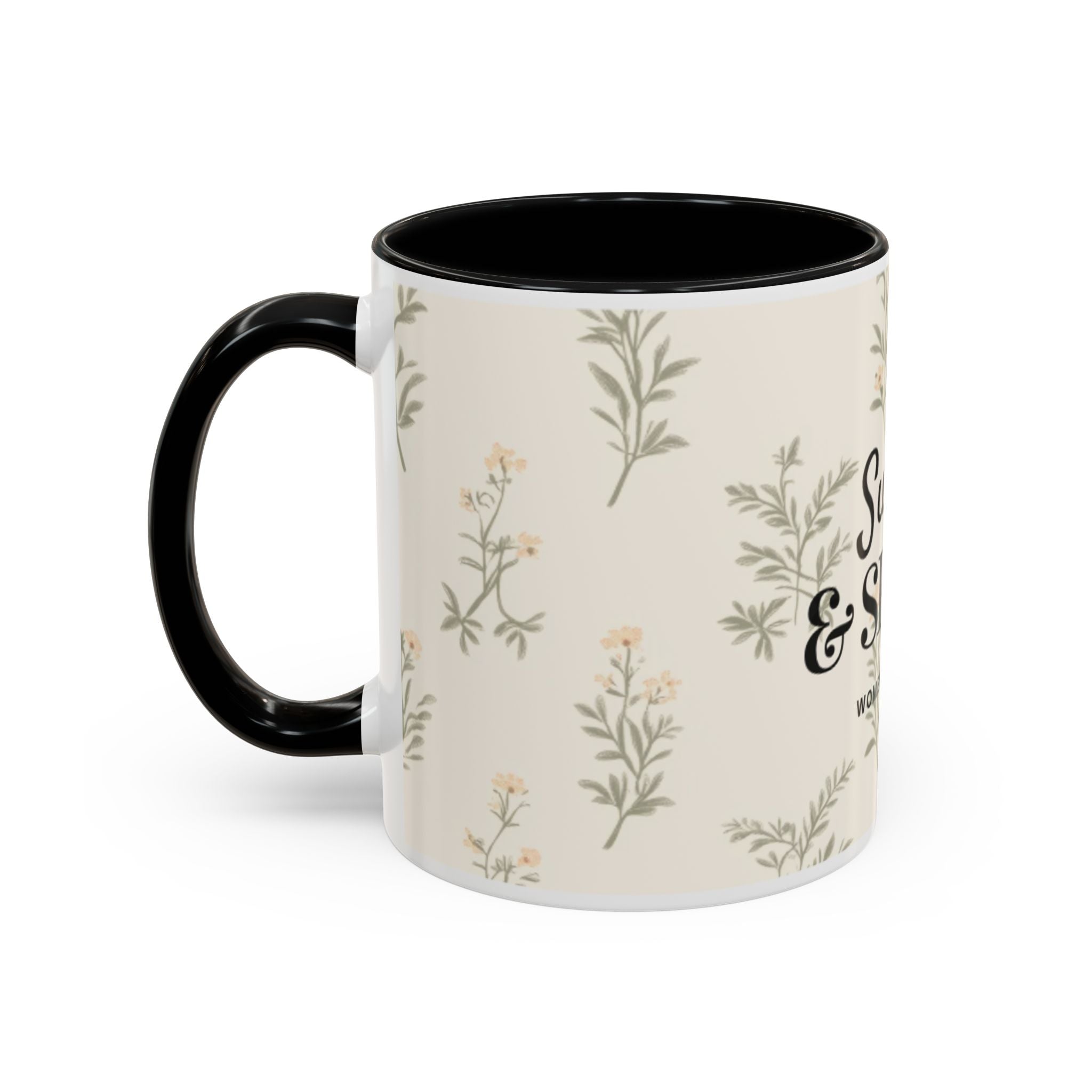 Sugar & Spite Floral Coffee Mug — Accent 11/15oz