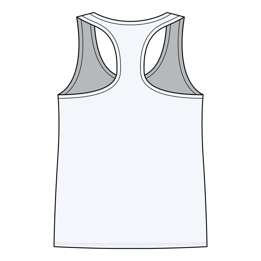 Sugar & Spite Women's Racerback Tank — Floral Gothic Graphic
