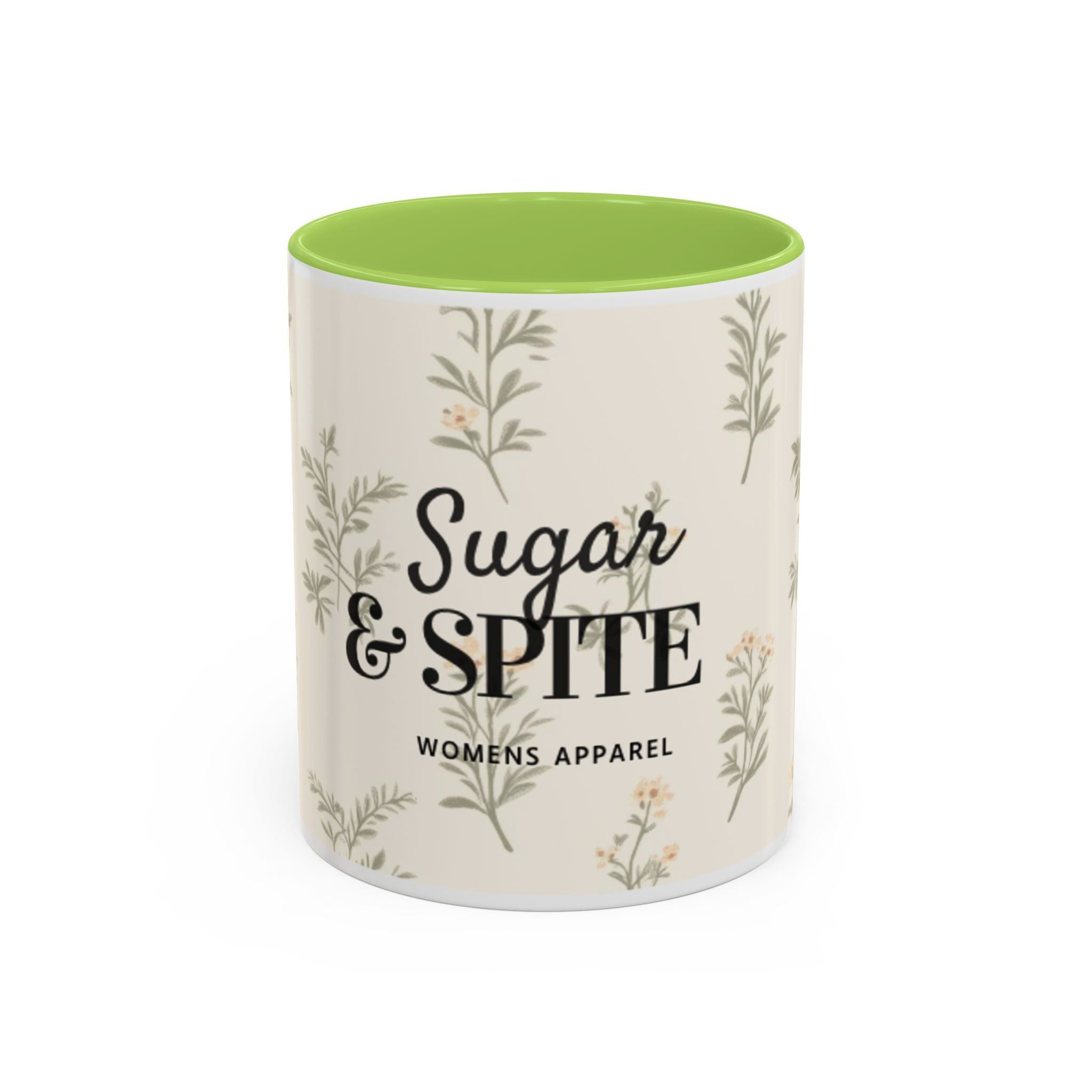 Sugar & Spite Floral Coffee Mug — Accent 11/15oz