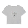 Dirty Martini Graphic Tee — "Sweet & Spicy" Women's Cropped Baby Tee